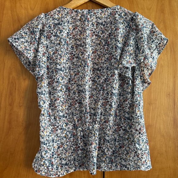 Madewell Carmelina Flutter-Sleeve Top - Picture 5 of 12